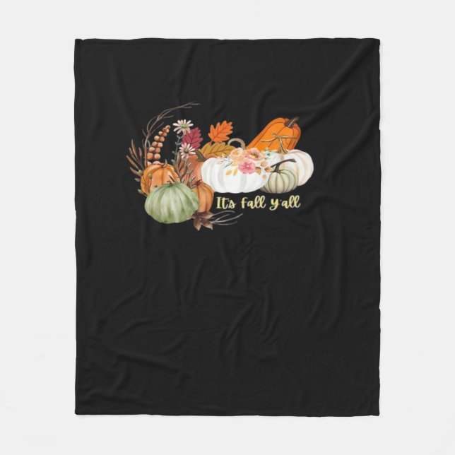 Herbstliche Halloween-Design Angepasst Fleecedecke (Vorderseite)