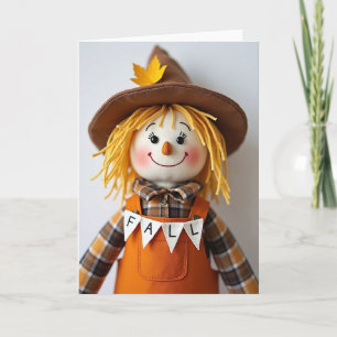 Herbstliche Herbst-Figur-Karte Karte