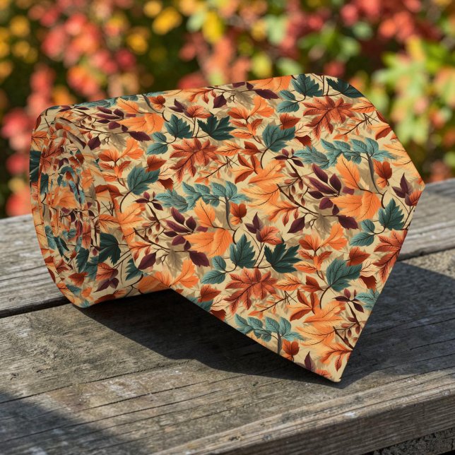 Herbstliche Herbstblätter Krawatte (Von Creator hochgeladen)