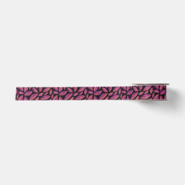Herbstliche Herbstlaube Lila und schwarz Satinband