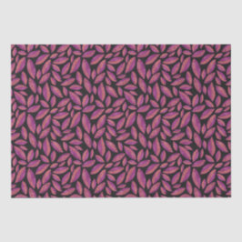 Herbstliche Herbstlaube Lila und schwarz Seidenpapier