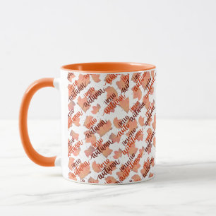 Herbstliche Herbstlaube Zwei-Töne-Kaffee-Tasse Tasse