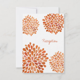 Herbstliche Hochzeitskarte Blume blüht Einladung