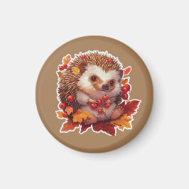 Herbstliche Igel Abenteuer 2 Magnet