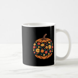 Herbstliche Jahreszeit Kürbis Floral Wildblume Dan Kaffeetasse
