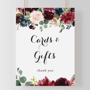 Herbstliche kalligrafische Karten und Geschenke-Sc Poster