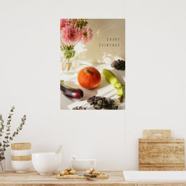 Herbstliche Küche Stillleben Poster