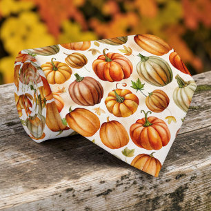 Herbstliche Kürbis-Halsbinden Krawatte