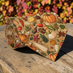 Herbstliche Kürbis-Halsbinden Krawatte