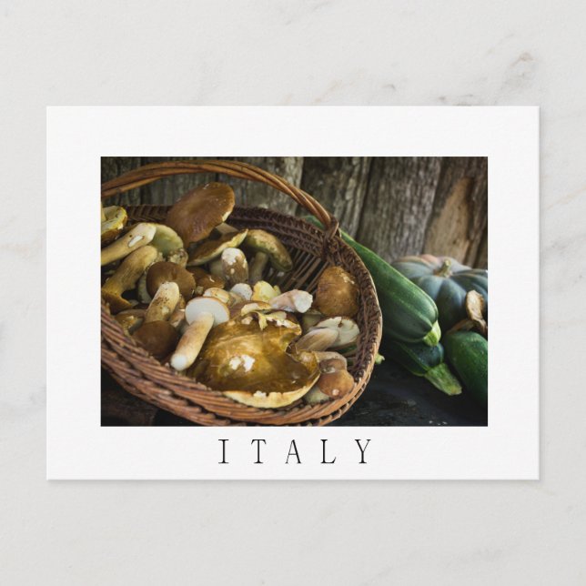 Herbstliche Lebensmittel noch Leben in Italien Pos Postkarte (Vorderseite)
