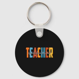 Herbstliche Liebe der Bildung Lead Teacher Herbst Schlüsselanhänger