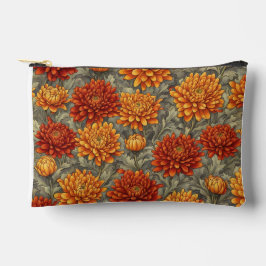 Herbstliche Make-up-Tasche mit Blumenmuster Zubehörtasche