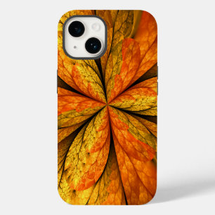 Herbstliche Pflanze, Modernes Abstraktes Fraktal Case-Mate iPhone 14 Hülle