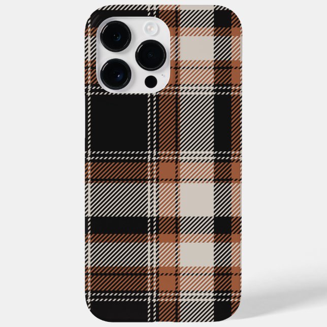 Herbstliche Plaid-Optik  Case-Mate iPhone 14 Pro Max Hülle (Rückseite)