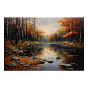 Herbstliche Reflexionen Poster