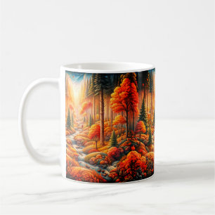 Herbstliche Ruhe: Ein Naturparadies Kaffeetasse