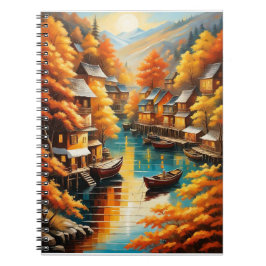 Herbstliche Ruhe in den Bergen Notizblock