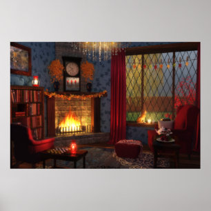 Herbstliche Ruhepause Druck Poster