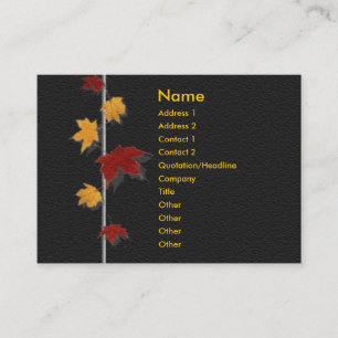 Herbstliche Visitenkarte