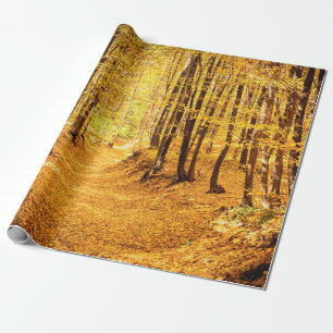 Herbstliche Waldlandschaft Geschenkpapier