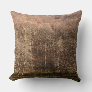 Herbstliche Waldlandschaft - Wilde Natur Rumänien Kissen