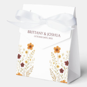 Herbstliche Wildblume Elegant Boho Hochzeit Geschenkschachtel