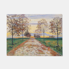 Herbstlicher Abend (von Ferdinand Hodler) Fußmatte