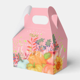 Herbstlicher Erntedank PInk Geschenkschachtel