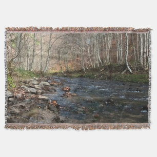 Herbstlicher Gebirgsfluss – Wilde Natur Rumänien Decke