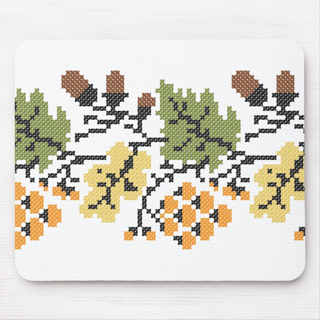 Herbstlicher Hintergrund Mousepad (Vorne)