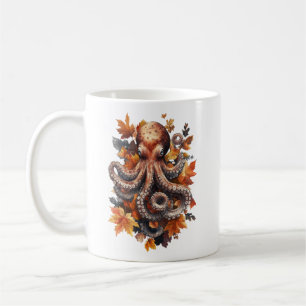 Herbstlicher Oktopus-Becher Kaffeetasse