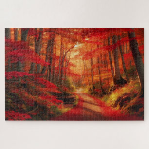 Herbstlicher Waldweg - Atemberandernde Landschafts