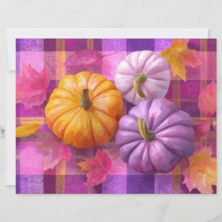 Herbstliches Blumen-Kürbis-Bastelpapier