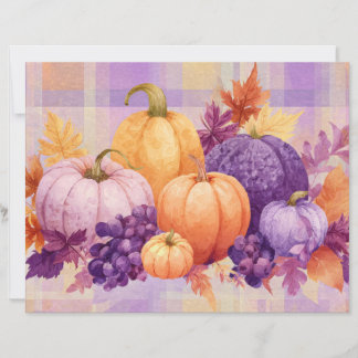 Herbstliches Blumen-Kürbis-Bastelpapier