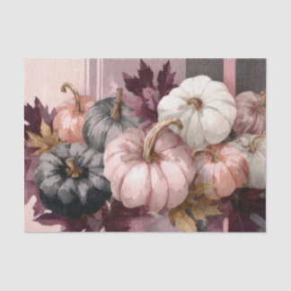 Herbstliches Blumenkürbis-Bastelpapier Seidenpapier
