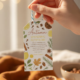 Herbstliches simmerndes Potpourri Geschenkanhänger