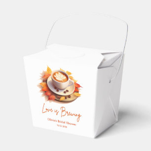 Herbstliebe Brautparty - Kaffee Geschenkschachtel
