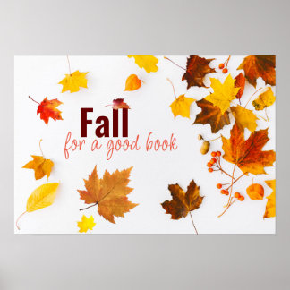 Herbstliteratur Poster Print