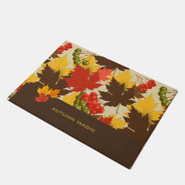 Herbstmagie Fußmatte (Schrägansicht)