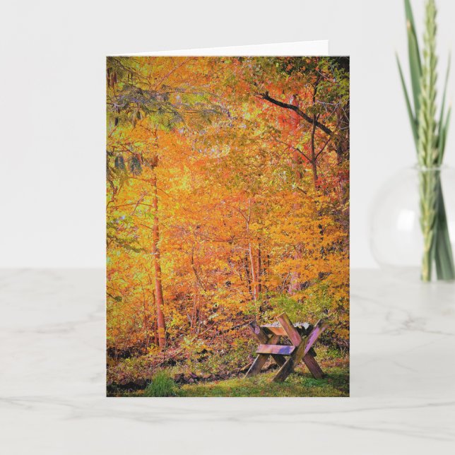 Herbstmagie Karte (Vorderseite)