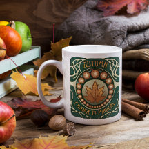 Herbstmagie Vintage Tasse