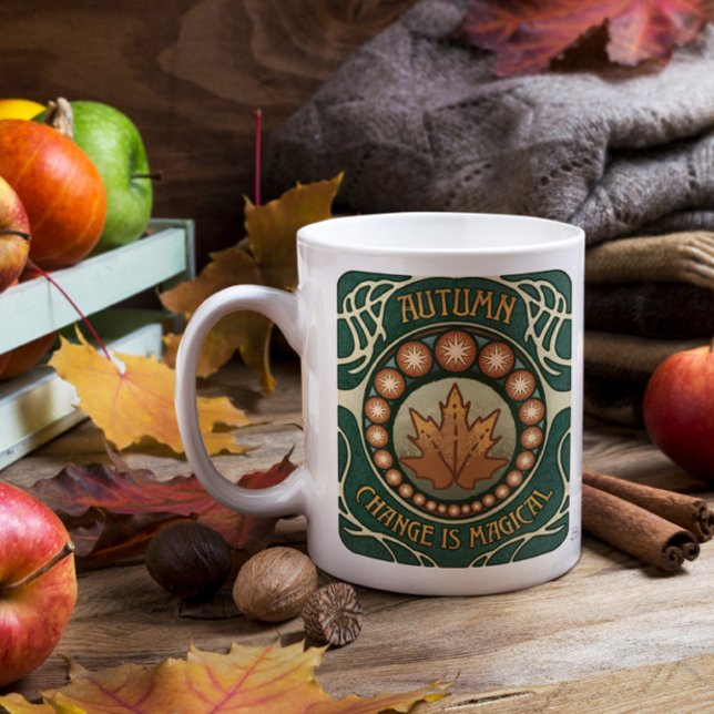 Herbstmagie Vintage Tasse (Von Creator hochgeladen)
