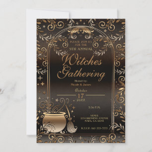 Herbstmagie Whimsical Fall Hexen Ansammlung Einladung