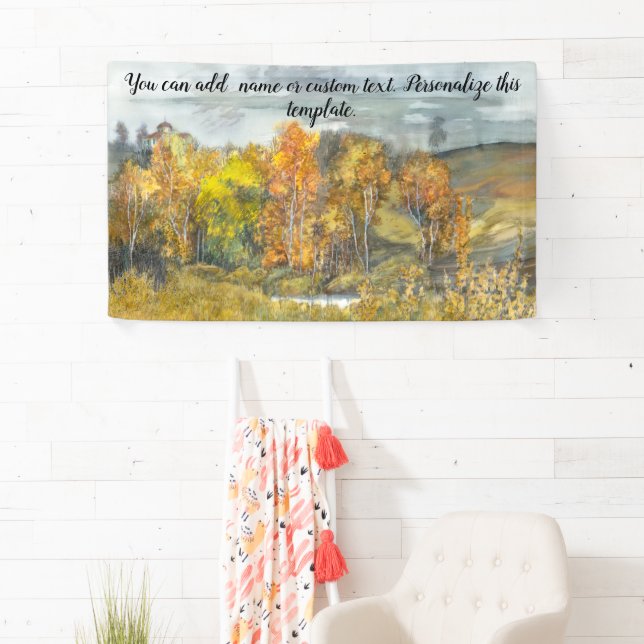 Herbstmalerei Aquarell 300 Banner (Insitu)