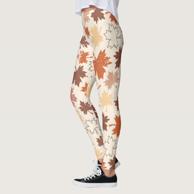 Herbstmapel verlasst Erntedank-Design Leggings (Links)