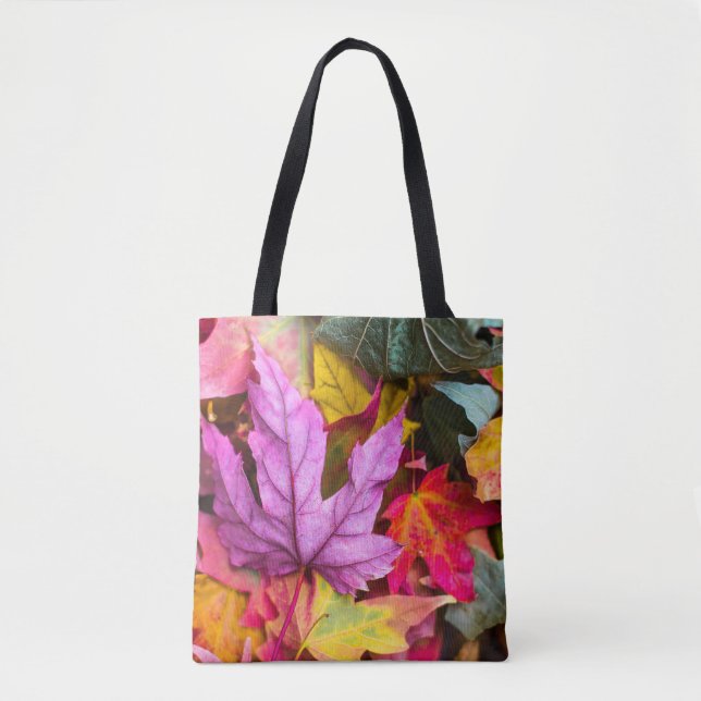 Herbstmapfelbaum Blätter farbenfrohe Herbstlandsch Tasche (Vorderseite)
