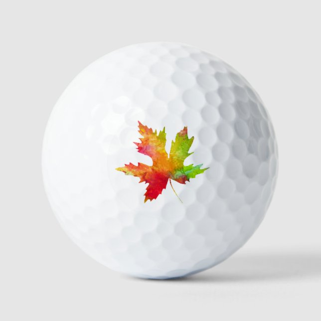 Herbstmapfelleaf Golfball (Vorderseite)