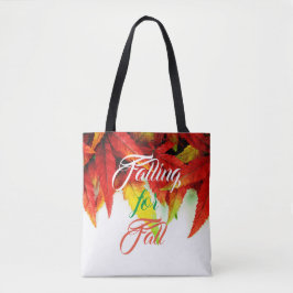 Herbstmaple-Blätter fallen für Herbst Tasche