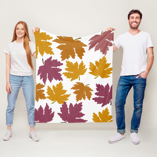 Herbstmaple Verlasst modern Fleecedecke (Beispiel)