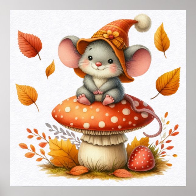 Herbstmausposter Poster (Vorne)
